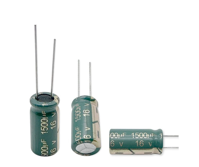 

55pcs 16V 1500uF Green Gold Electrolytic Capacitor Long Life 10x20mm for Power Adapter Supply