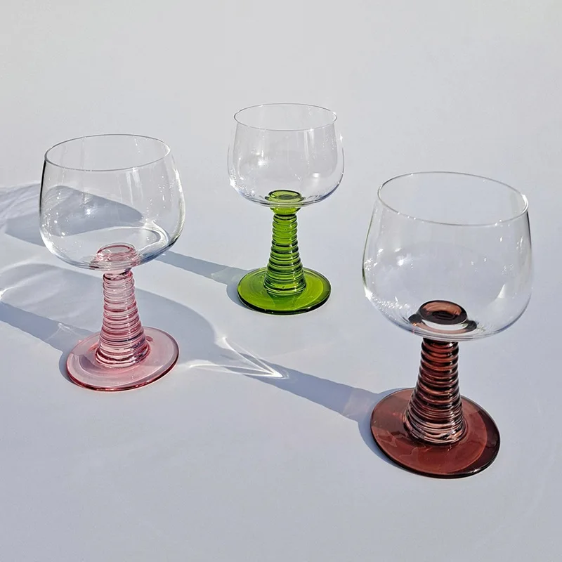 

Винтажные бокалы для воды Ретро бокал для вина Бохо бокалы для вина уникальные цветные бокалы элегантные коктейльные чашки для воды