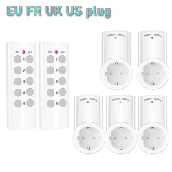 Smart Socket RF 433mhz Wireless Remote Control Outlet Adaptor Wall Electrical Switch Home Lamp For Smart Home EU UK US FR Plug