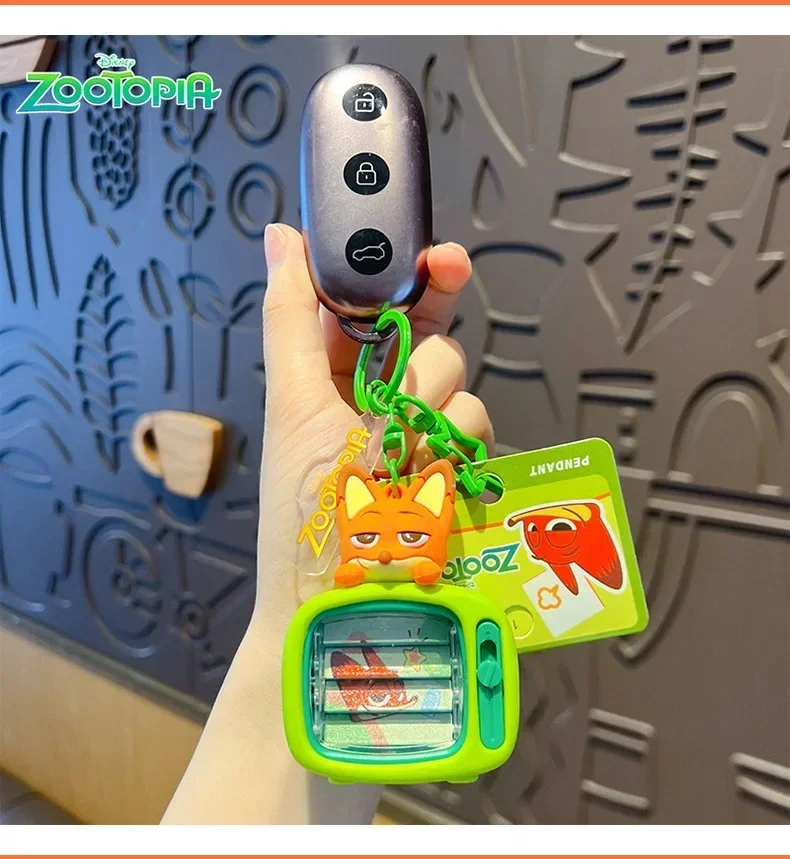 Nieuwe Zootopia Judy Hopps & Nick Wilde Paar Sleutelhanger Set Authentieke Tas Hanger Auto Sleutelhanger Accessoires Kinderen Kleine Geschenken