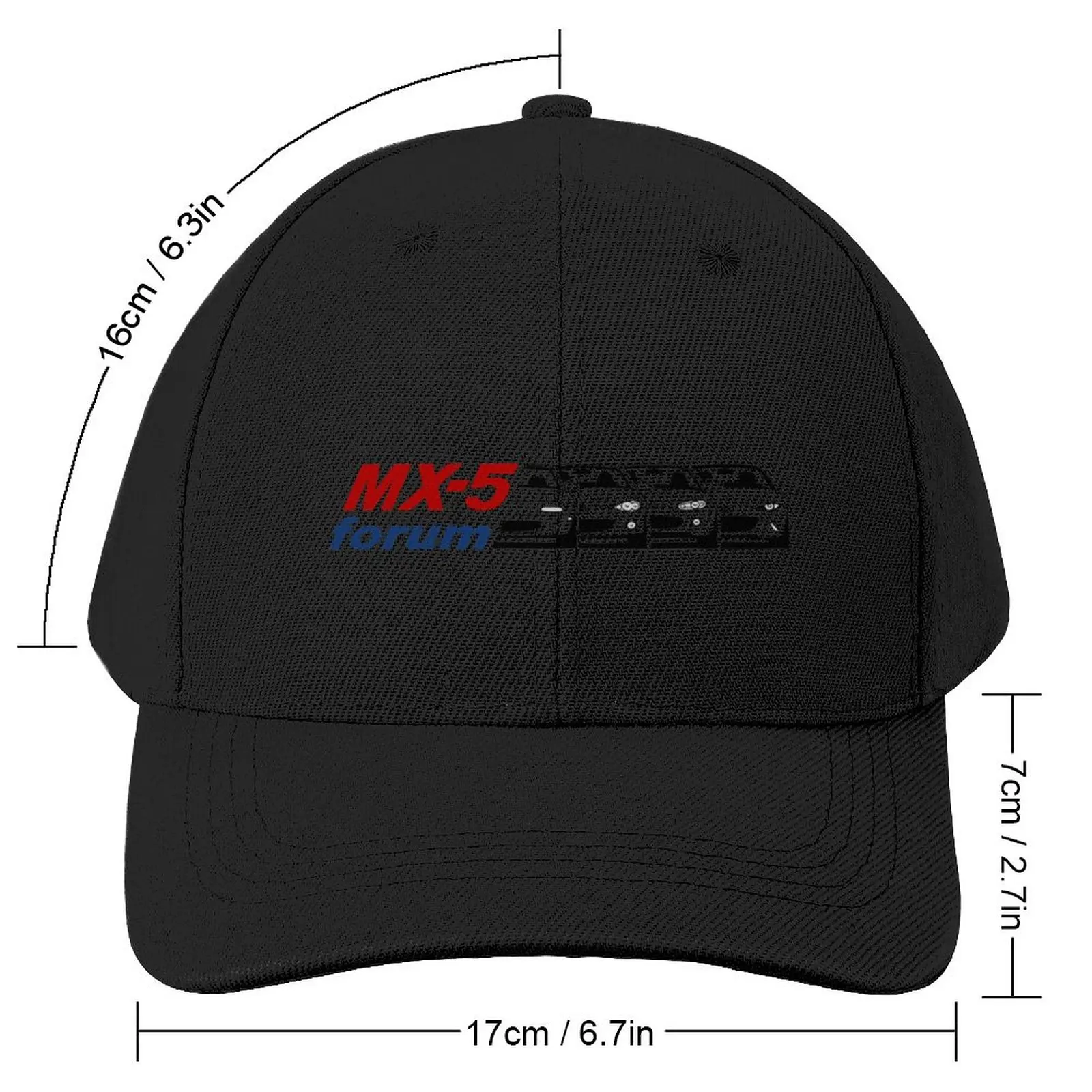 MX5-Forum logo Red + Blue + Black Baseball Cap boonie hats Hats Man Hat Women's