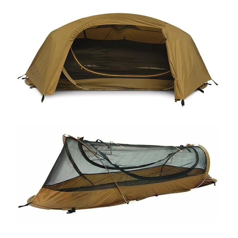 

Foldable Outdoor Single Person Tactical Shelter Marching Bed Mosquito Net Anti Mosquito Waterproof Outdoor Tent