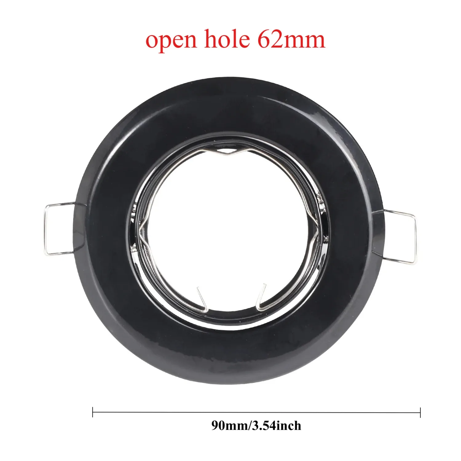 1/10PCS LED Downlight Ceiling GU10 Recessed Spotlights Lights Tilt Down Light Fittings Round Lamp Frame for Bedroom Kitchen