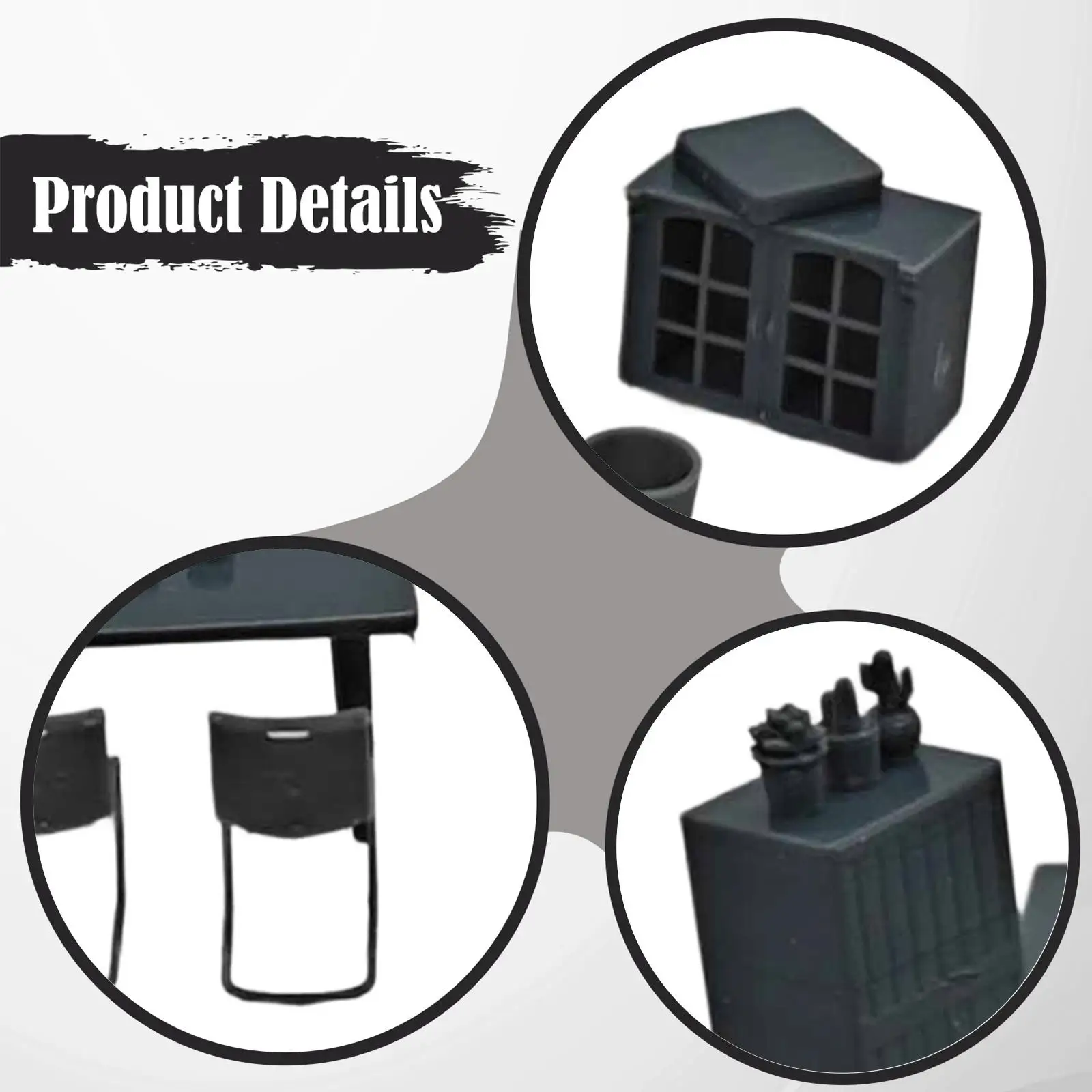 

Миниатюрные аксессуары для кукольного домика: набор мебели для кухни и столовой из смолы, имитация мебели, реквизит для подарка на день рождения