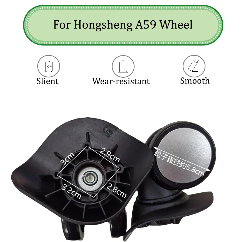 Suitable For Hongsheng A59 Universal Wheel Trolley Case Wheel Replacement Luggage Pulley Sliding Casters wear-resistant Repair