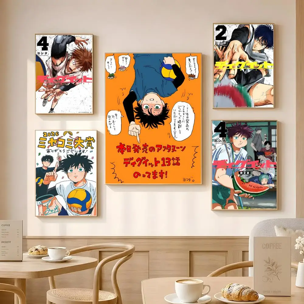 Comics Dig It Poster Poster Self-adhesive Art Waterproof Paper Sticker Coffee House Bar Room Wall Decor