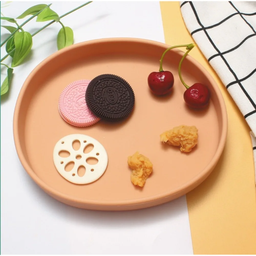 

Нескользящая детская тарелка с разделителями, силиконовая, без BPA, для младенцев и детей