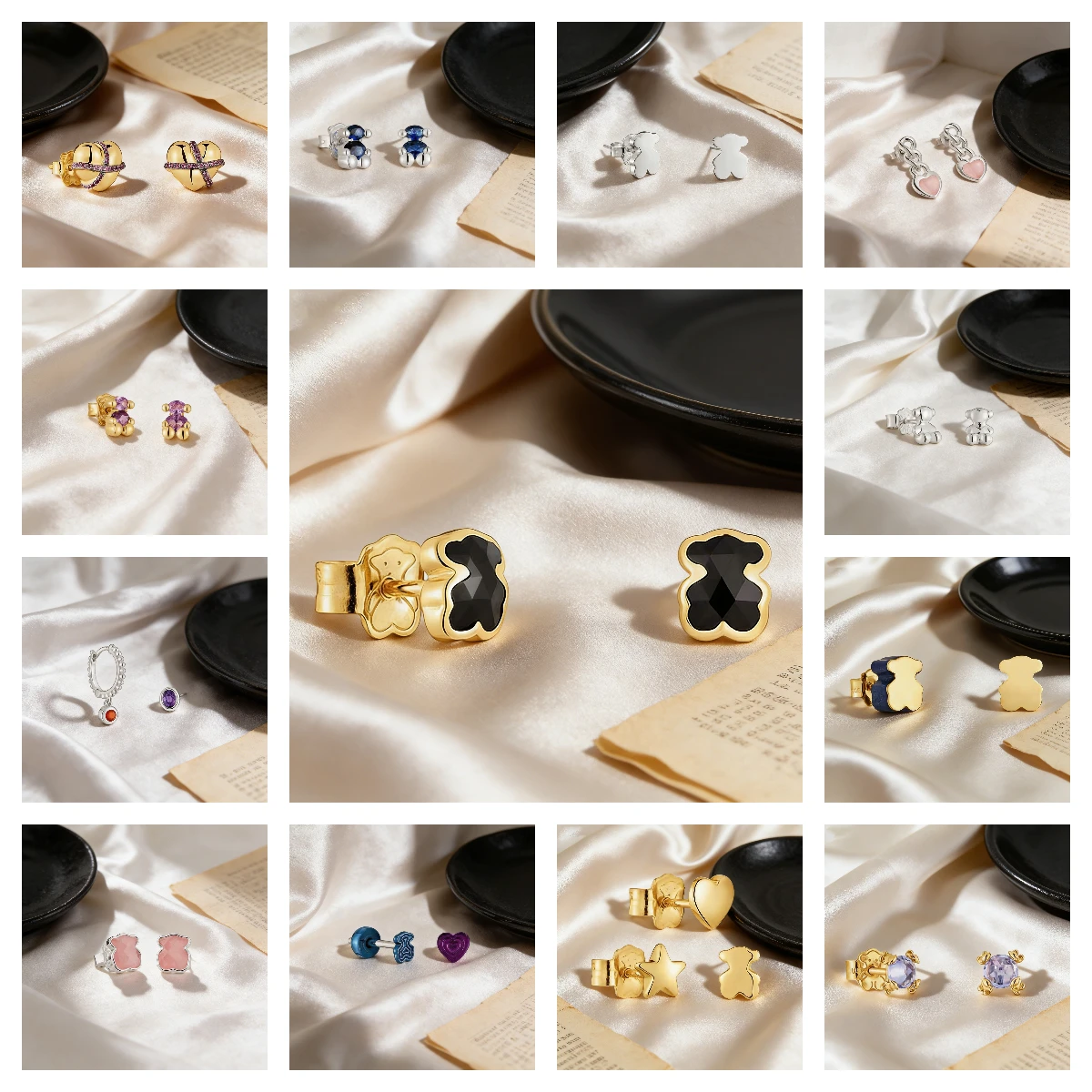 

Cute Bear Earrings for Women, Dainty Fashion Jewelry, Perfect Gift for Birthday Anniversary