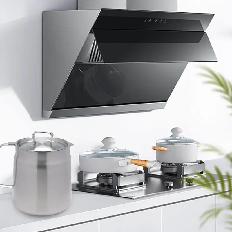 304 Stainless Steel Versatile Oil Filter Vessel Large Capacity With Filter Frying Basket Deep Fryer Separating Kitchen Tools