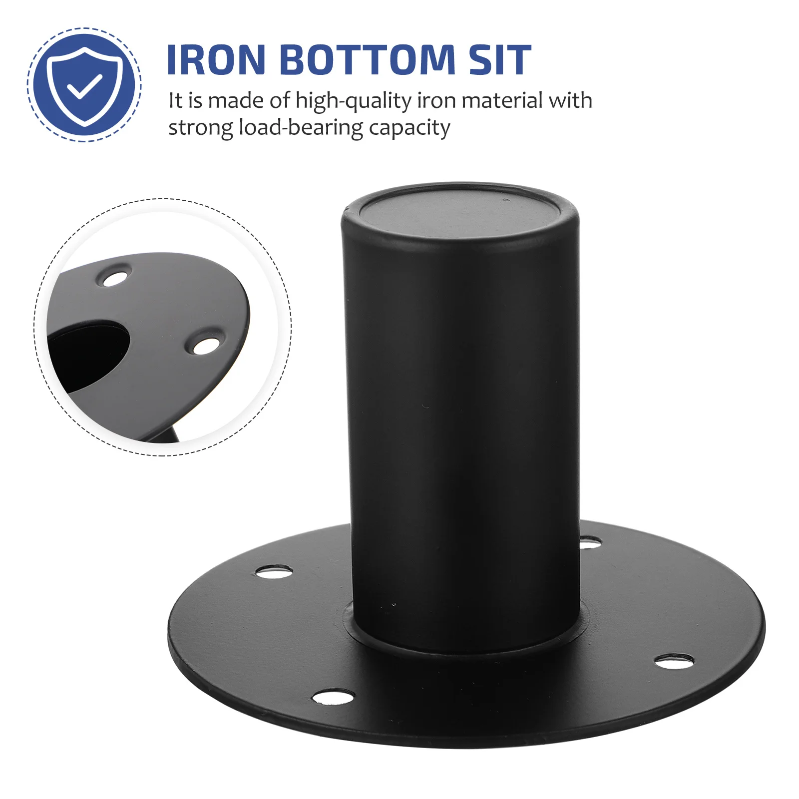 

1Pcs Speaker Mount Stand Iron Bracket Base Replacement Durable Metal Holder with Screw Holes Speaker Mount Stand