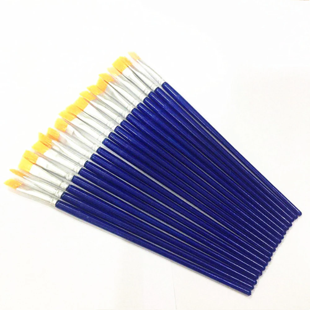 10/20Pcs 17cm Antistatic Nylon BGA Solder Brush For Mobile Phone Laptop PCB Repair Blue Flux  Solder Paste Brush Reball Tool