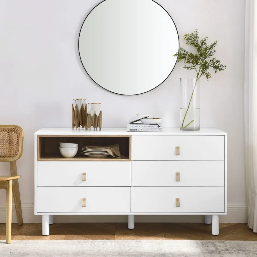 

With 5 drawers storage cabinet drawer cabinet multifunctional storage cabinet modern drawer cabinet wooden storage cabinet leat