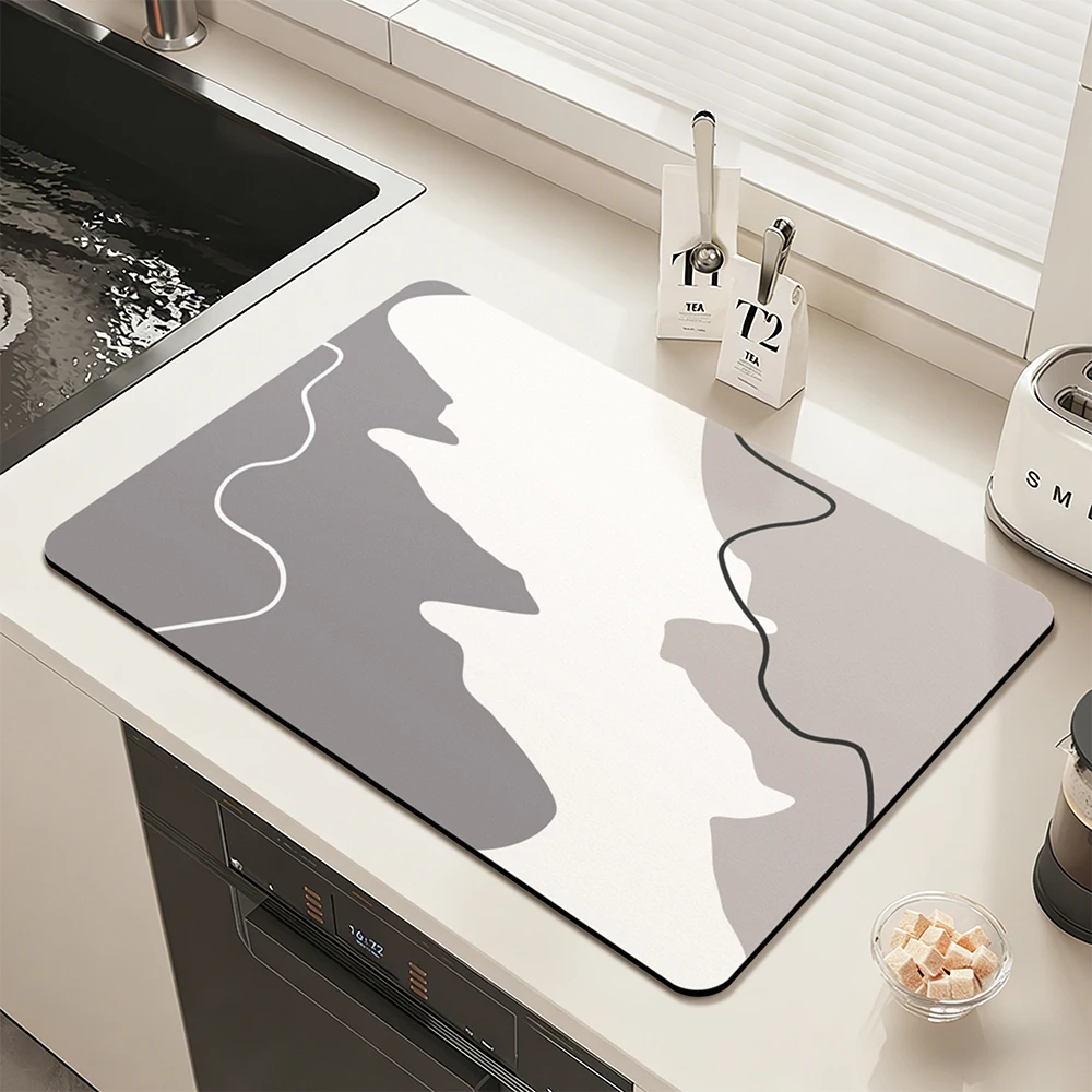 

Dish Drying Mat Coffee Mat Coffee Maker Mat Absorbent Dish Drying Mat for Kitchen Absorbent Quick Dry Mat