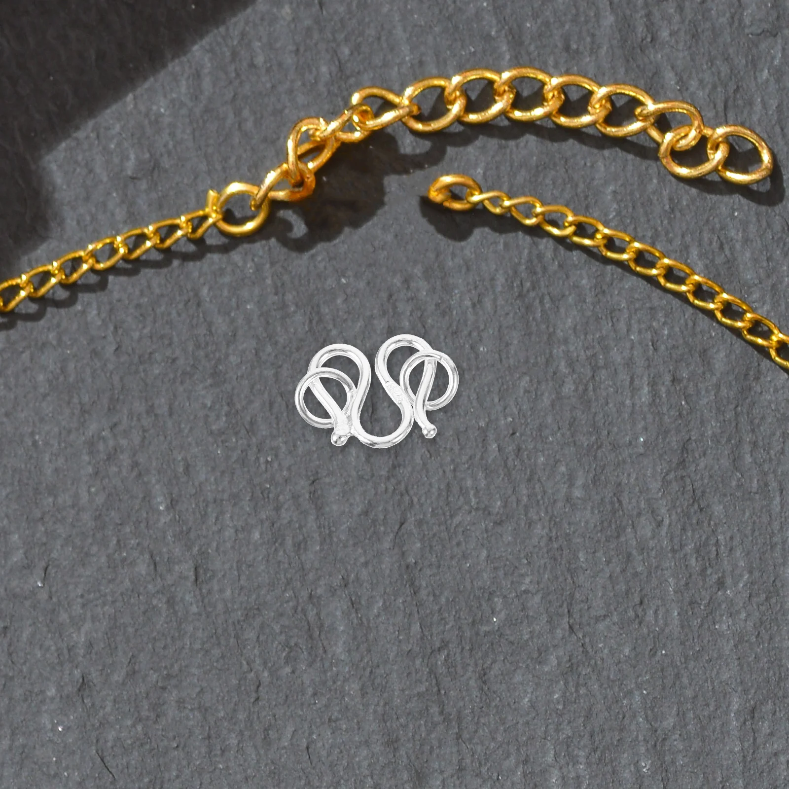 

Attractive Silver Necklace Clasp For Bracelet Jewelry Connection Accessories Lightweight Silver Handcrafted Clasp