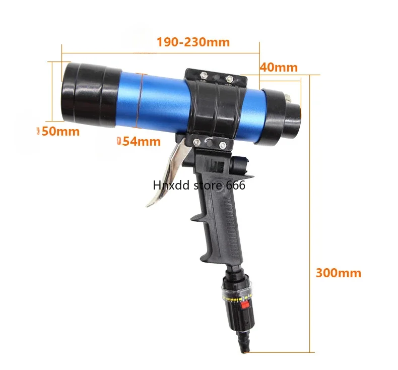 Cylinder-mounted hard glue 310ml pneumatic glass silicone gun/foam pressing gun/seam gun speed regulation OW-Q3