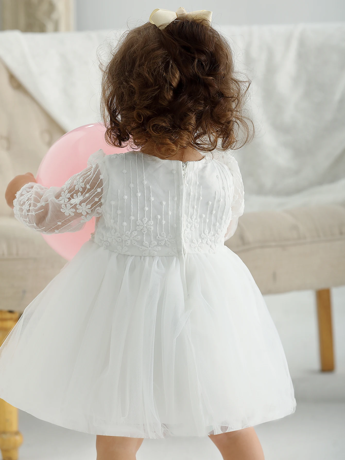 Baby Christening Stuff Dress Baby Dress Girls Party Birthday Wedding Princess White Dresses for Woman