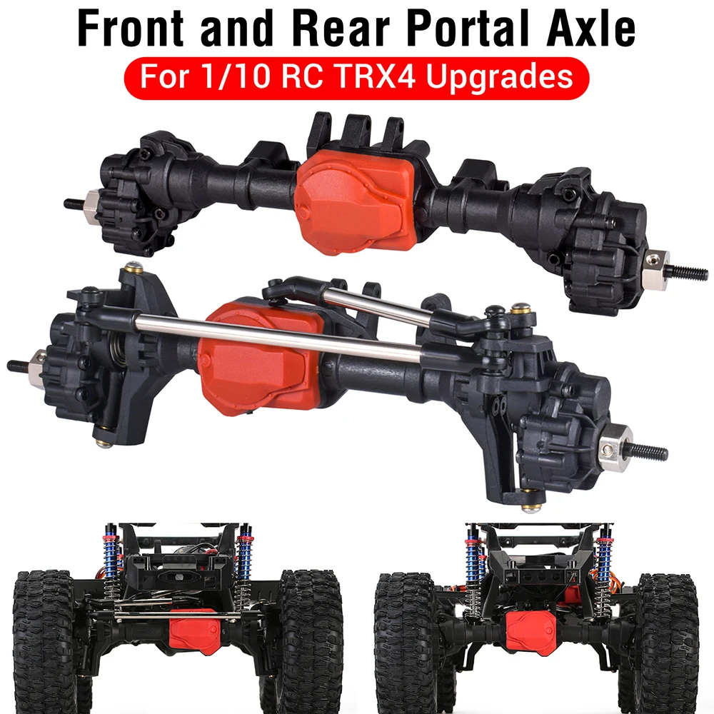 Metal Front and Rear Portal Axles for RC Traxxas TRX4 1/10 Rock Crawler Car Replace Upgrades Parts