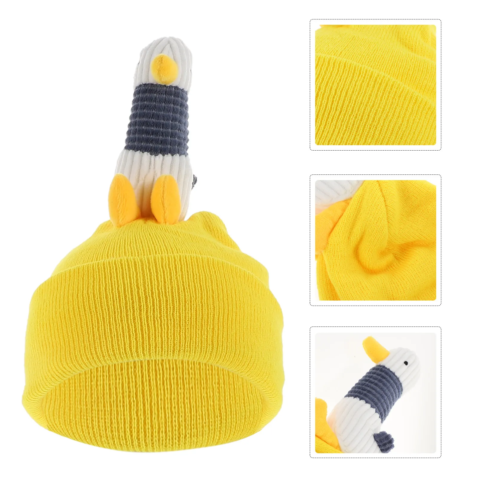 

Ski Covers Washable Yarn Skiing Supplies Lightweight Elastic Cartoon Duck DesignHelmetProtector OutdoorWinter Gloves