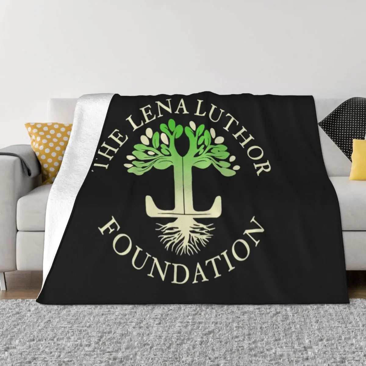 

Lena Luthor T-ShirtThe Lena Luthor Foundation Logo T-Shirt Throw Blanket Luxury Throw Single Blankets