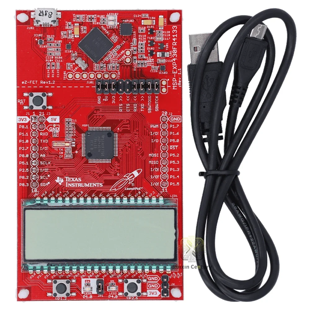 MSP-EXP430FR4133 MSP430FR4133 LaunchPad Development Kit Board 16KB FRAM 16MHz 16-Bit RISC eZ-FET Debugger LCD BoosterPack
