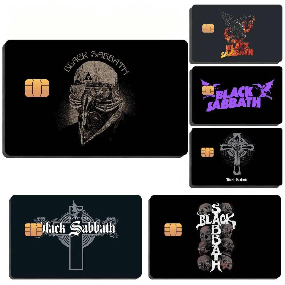 Band B-Black Sabbath Waterproof Skin Sticker Bank Bus Metro Access Card Protective Film Card Sticker Girl Gift