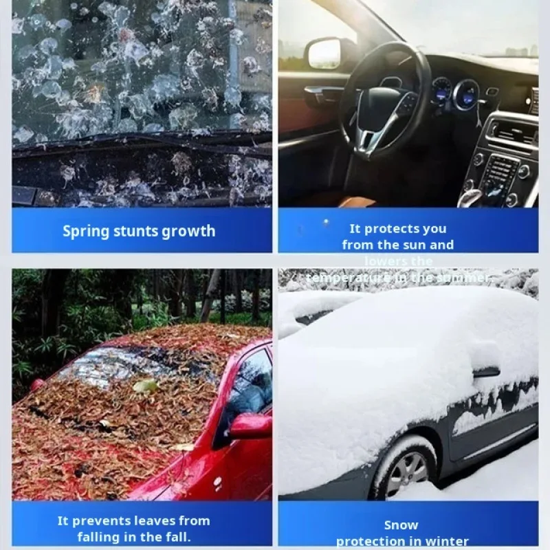 Auto halbe Abdeckung Auto Mantel Auto Abdeckung Sonnenschutz Windschutz scheibe Abdeckung Sonnenschutz Wärme isolierung Staubs chutz Block Schnee