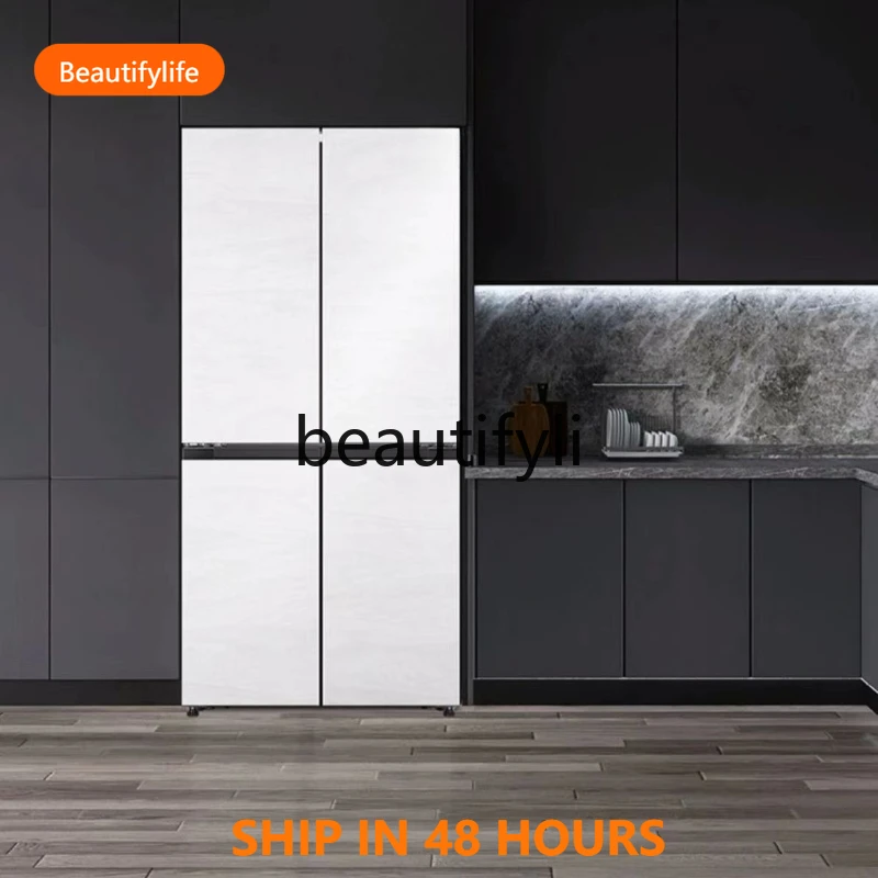 

Zero embedded refrigerator three-door type, ultra-thin cross-door refrigerator side opening type A