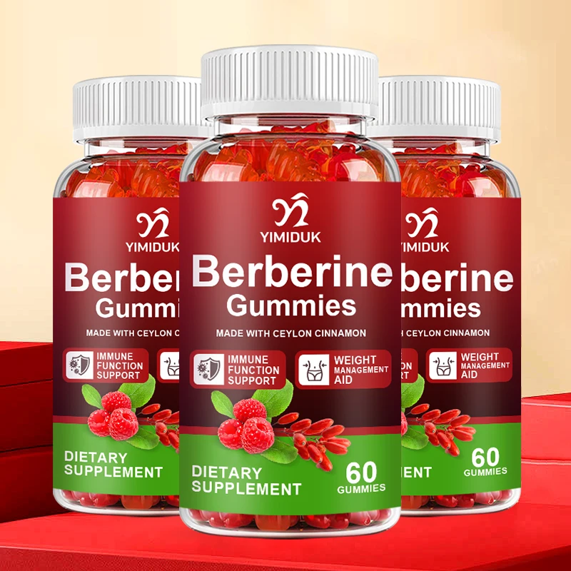 

Berberine Gummies 1200mg, High Potency Berberine Supplement with Ceylon Cinnamon for Immune System & Metabolism Support