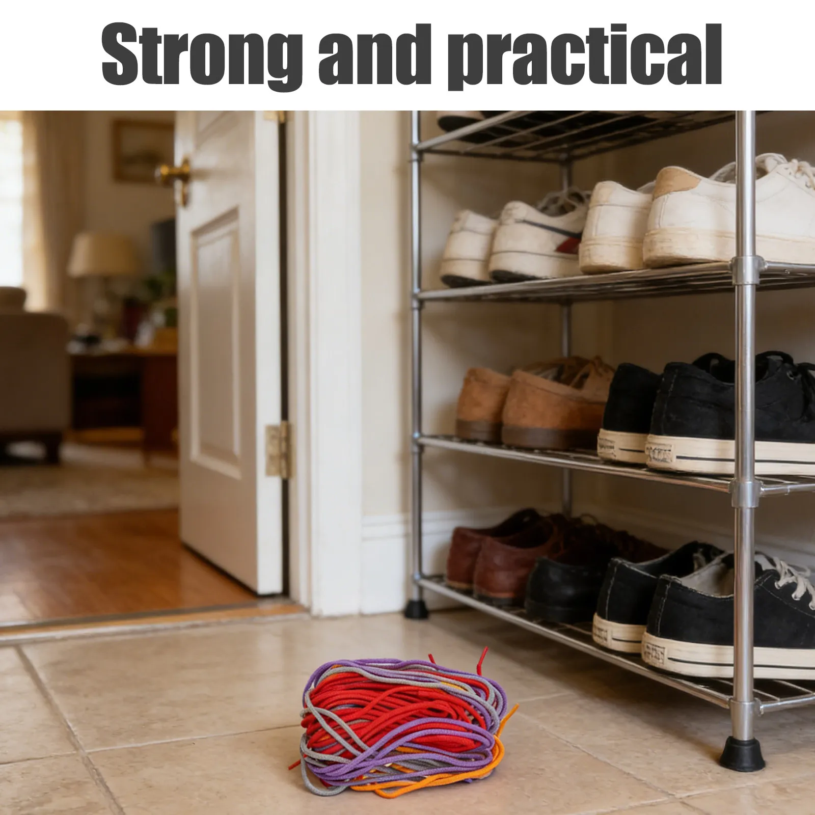 20Pcs Mixed Color Round Shoelaces Solid Color Shoe Laces for Sneakers Running Athletic Casual Shoes Round Shoelace