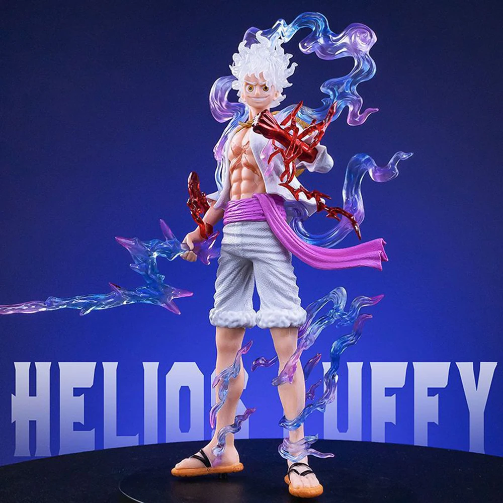 21CM Anime One Piece Luffy GEAR 5 Figurine Nika Sun God Action Figures Collectible Model Doll Toys Children Gift