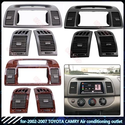 For TOYOTA 2000-2003 CAMRY Car Front Dashboard Center A/C Grille Vents Air Conditioner Outlet Interior Grille Folding Accessory