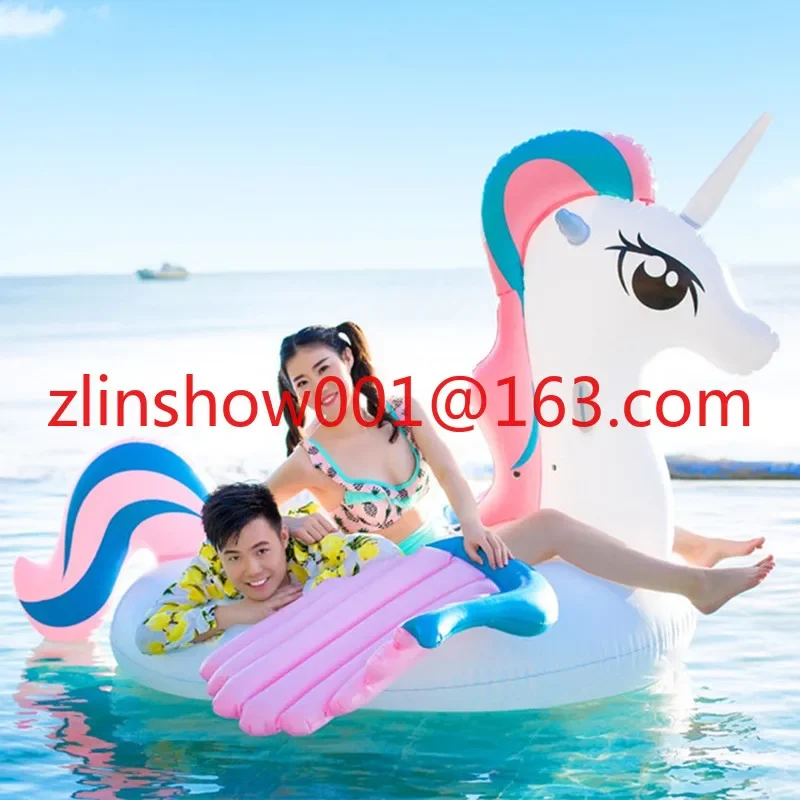 

Inflatable Unicorn Pegasus Mount Seat Water Floating Unicorn Horse Mount