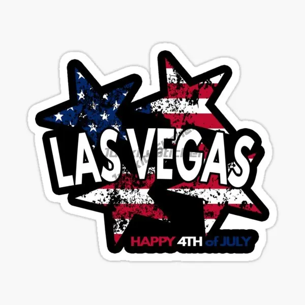 Creative Las Vegas Emblem PVC Waterproof Sticker for Decorate Wall Car Truck Van Motorcycle Off-road Helmet Bumper Decal