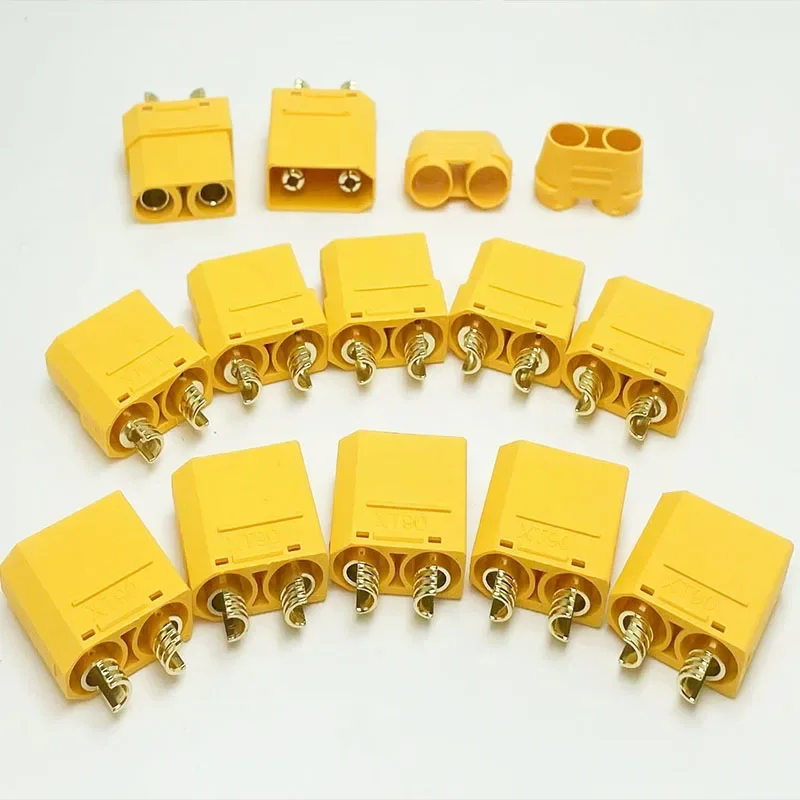 5/10/20 Pairs of XT90H Male and Female Bullet Connectors for Power Plugs, Suitable for Remote-Controlled Lithium Polymer Battery