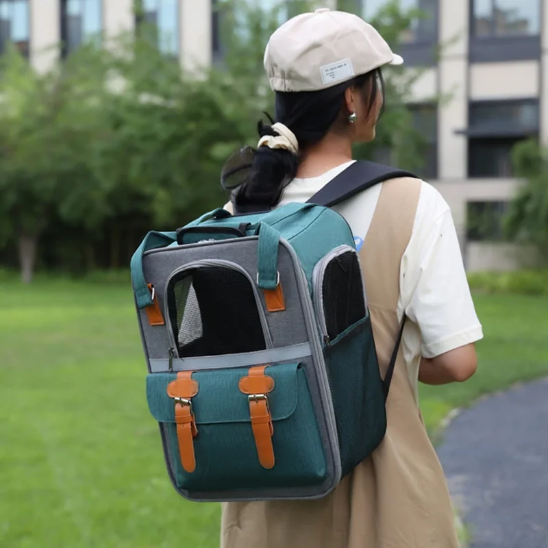 large-capacity-bag-pet-bag-breathable-travel-luggage-cover-multi-functional-dog-bag-pet-supplies-double-shoulder-bag