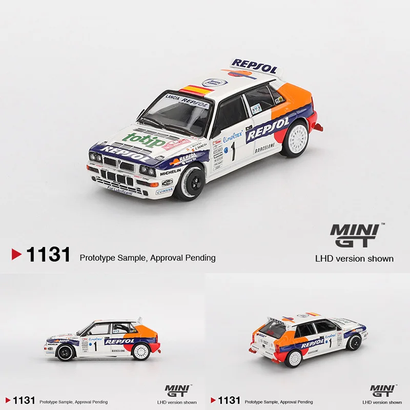 

PreSale MINIGT 1131 1:64 Lancia Delta HF Integrale Evoluzione #1 1993 Rallye Monte Carlo Diecast Car Model Collection Toys