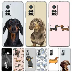 Dachshund Sausage Dog Phone Case For Xiaomi Mi 14 13 13T 12T 10 12 Lite 11 Ultra 11X 11T Pro Poco X6 X5 X3 NFC F6 5G Clear Cover