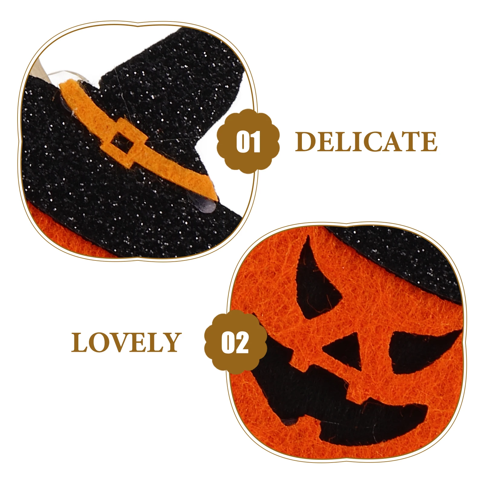 

2 Pcs Ring Pumpkin Skull Napkin Holding Fixing Buckle Pretty Halloween Holder for Table Festival Rings Banquet