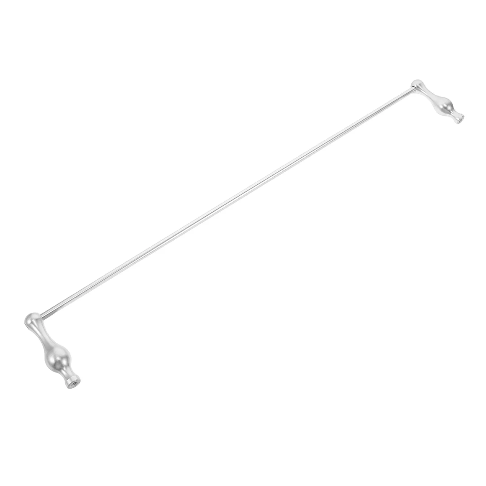 1Set Cabinet Edge Trim Metal Shelf Front Rail 15.7 Silver Furniture Guard Strip Stable Support Anti Fall Shelf Barrier Kitchen