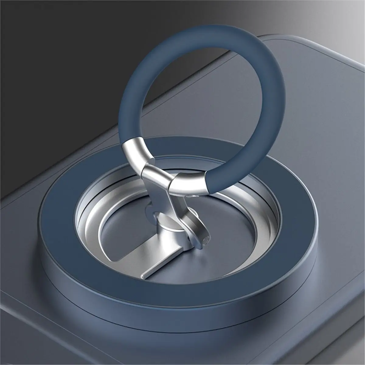 Double-Sided Magnetic Phone Holder for Folding Portable Finger Ring Bracket, Magnetic Phone Ring Holder, 1PC