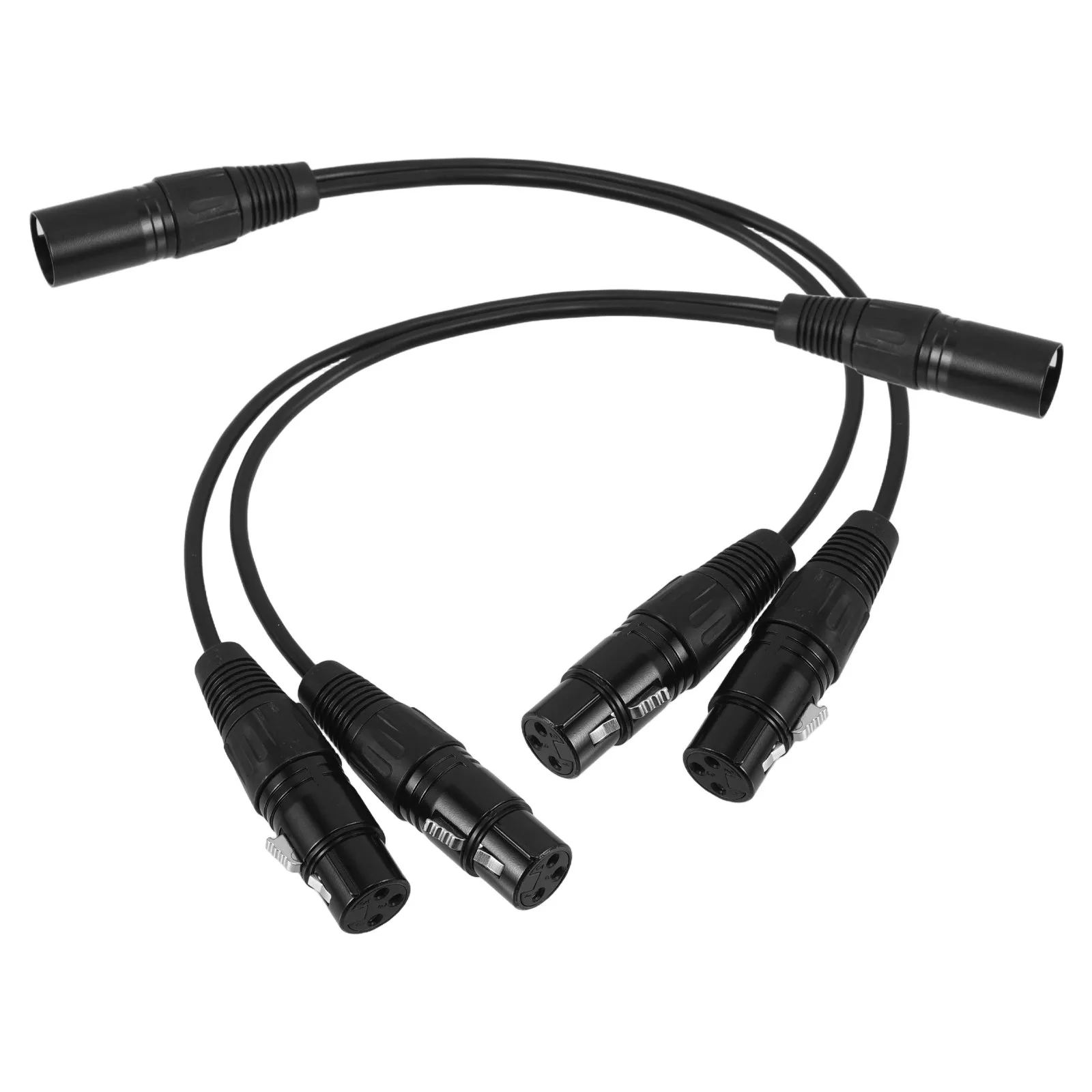 2 Pcs Microphone Extension Cables Xlr Audio Mixer Balanced Splitter Cord Male to Female