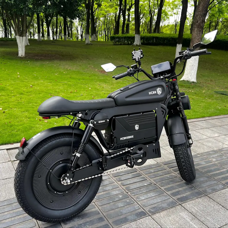 Black Warrior Electric Bike 60V Lithium Battery High Quality Mountain E-bike image 3