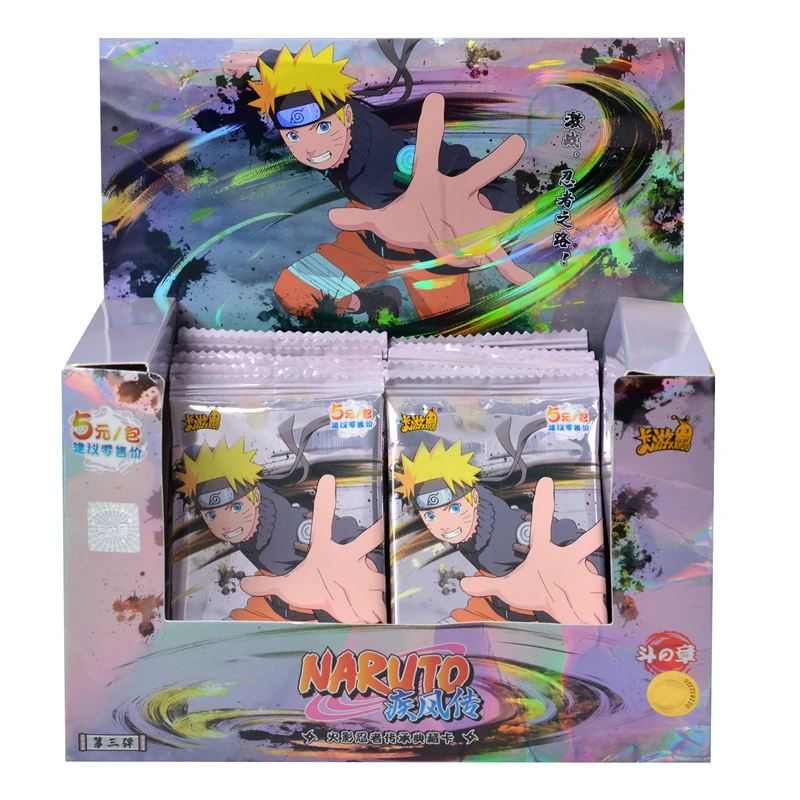 KAYOU Genuine Naruto Boxes Booster Packs Trading Card Game Box