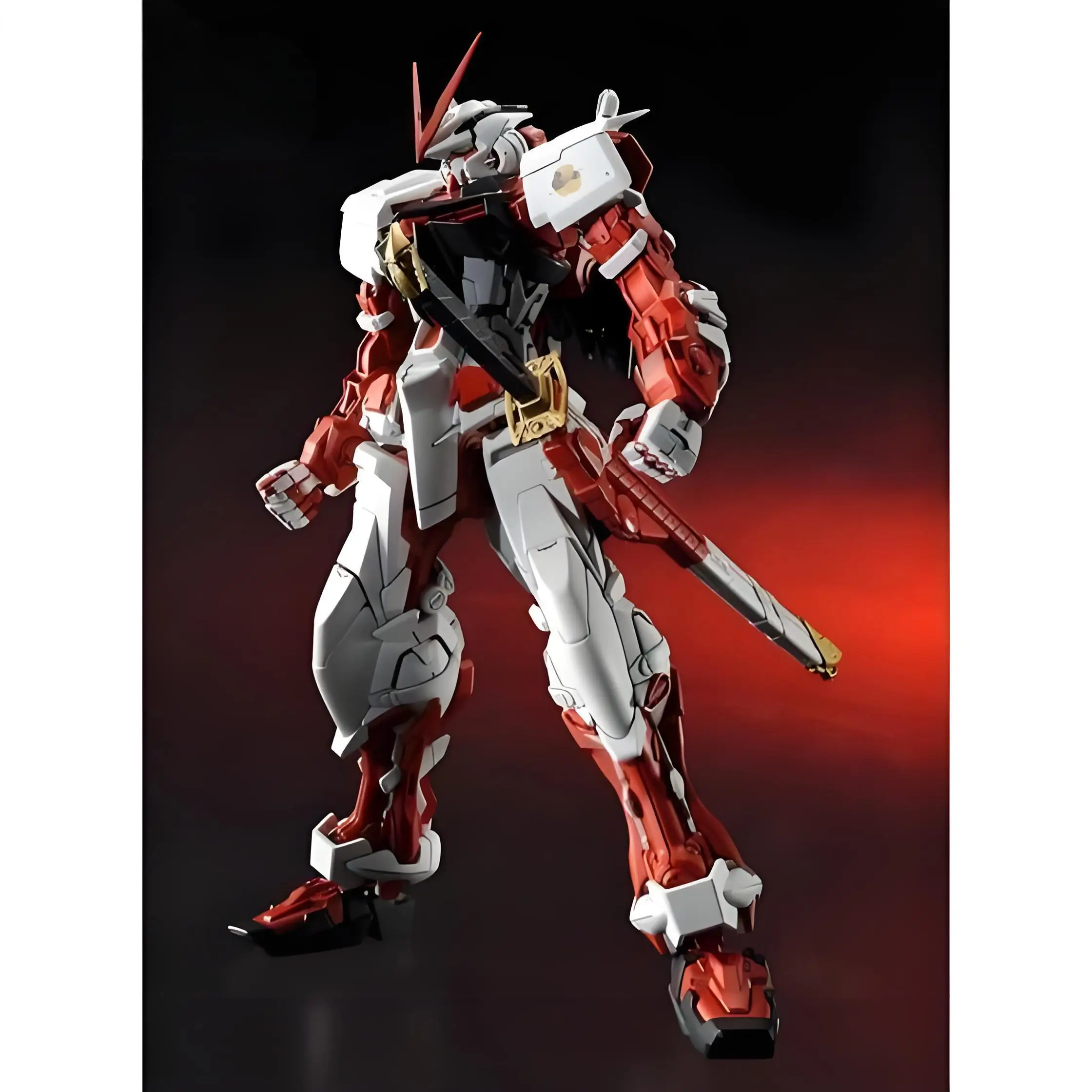Bandai Original MODELL KIT GUNDAM MG 1/100 GUNDAM ASTRAY ROTER RAHMEN Anime Action Figure Montage Modell Spielzeug Modell Geschenke Für jungen
