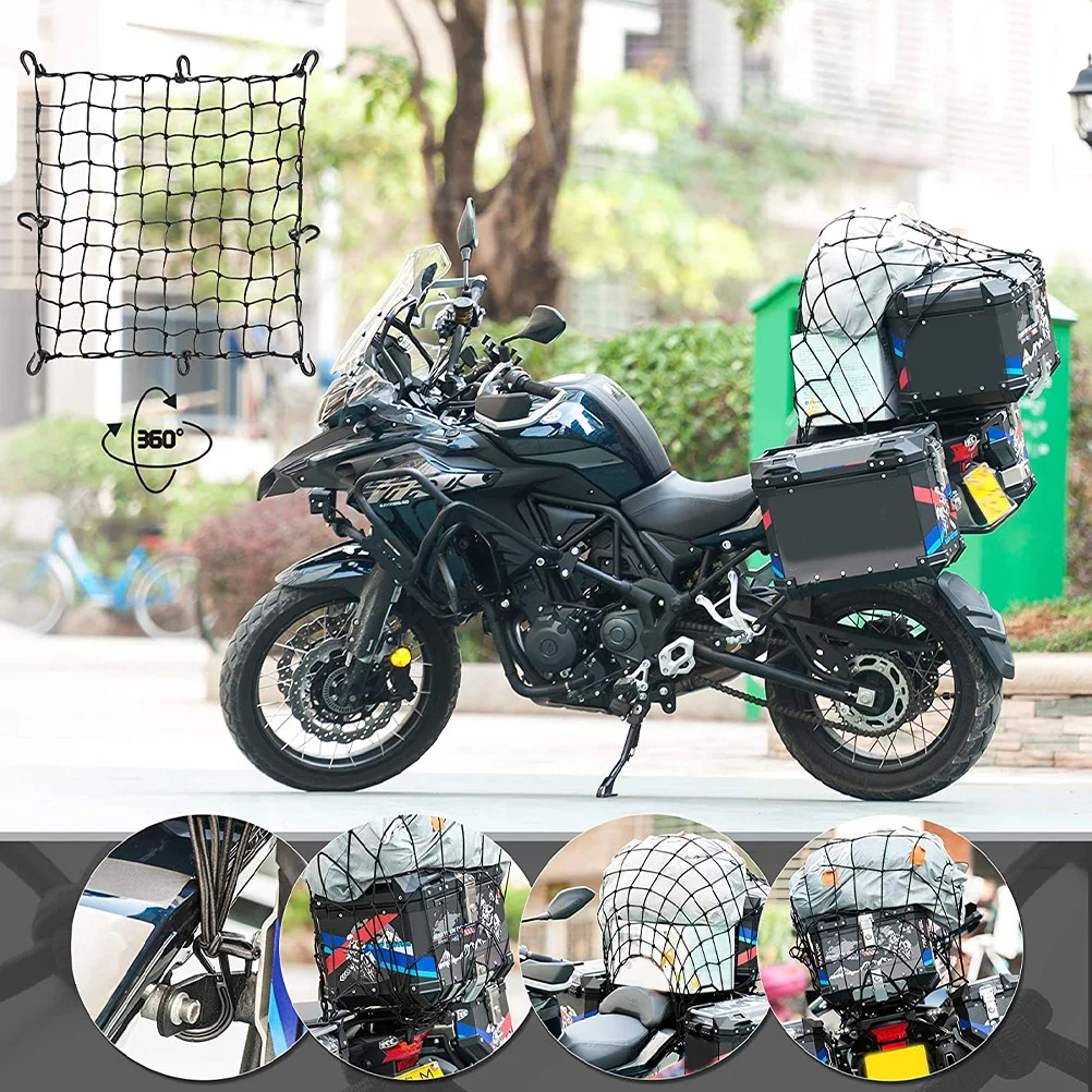 

Elastic Luggage Net 100Cm Stretchable For Car Motorcycle Suv Atv Utv Camping Trolley Garden Cart Camper Cover Outdoor Travel