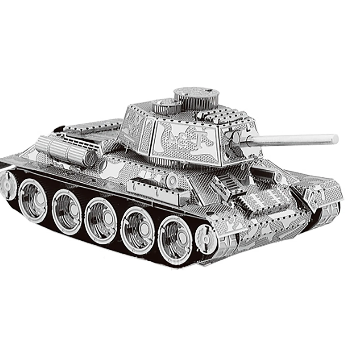 T34 TANK 3D Metalowe puzzle dla dorosłych Dzieci DIY Mecha Zestawy modeli Bloki Myśliwiec Zestaw modelarski Łamigłówka Fidget Toys