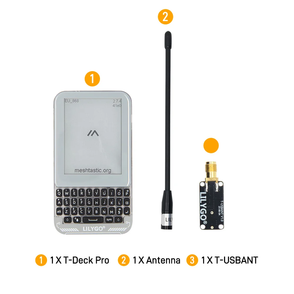 LILYGO® T-Deck Pro ESP32-S3 Ontwikkelingsraad 4G/PCM5102/LoRa/GPS E-Papier Touchscreen QWIIC Interface IoT Communicatie-apparaat