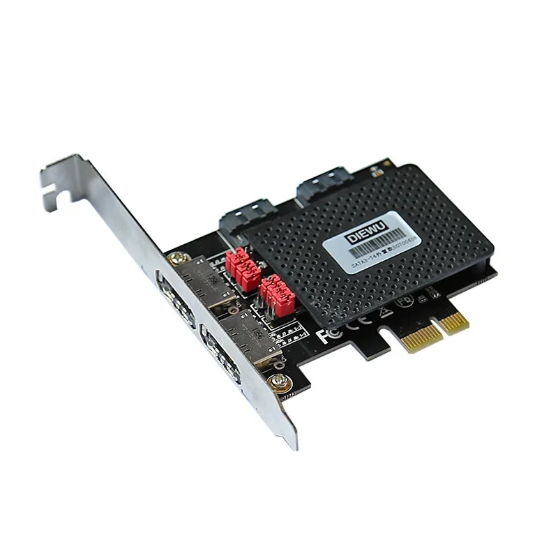 10개 6Gbps PCI 익스프레스-사타 3.0 확장 컨트롤러 카드 PCI 익스프레스-PCMIA