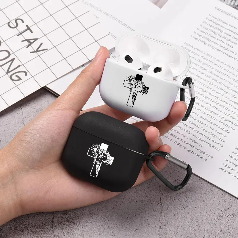 Amen Jesus Devout Religion Cross Airpod Case Cool Earphone Cover for AirPods 2 3 Pro 2nd Generation Case Gift for Faith Family