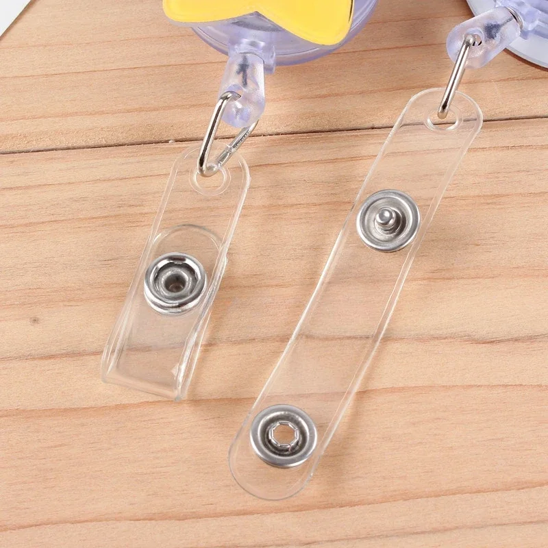 1Set Doctor Nurse Working Permit Case Clip Badge Holder Reel Cute Cartoon Name ID Tag Working Permit Case Clip Retractable